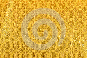 Gold fabric silk for background