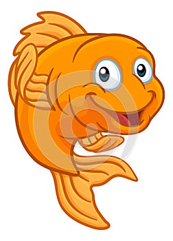 Gold Fish or Goldfish Cartoon Character photo