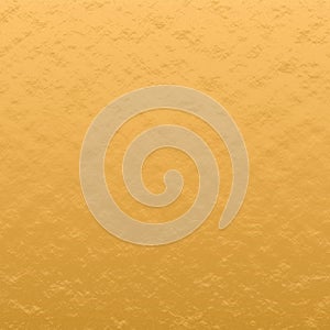 Gold foil background with light reflections. Golden textured wall. 3D rendering. Wall gold luxury texture background abstract.