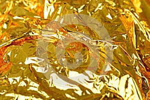 gold foil close-up high-resolution texture