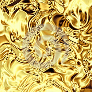 Gold foil curved