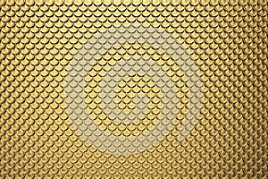 Gold foil scales textured background