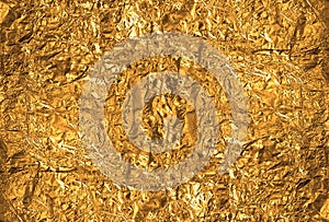 Gold Foil texture Abstract metal background