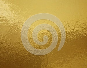 Gold foil texture background with uneven surface