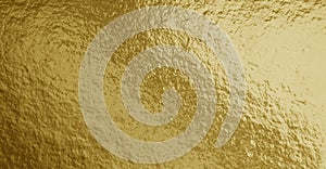 Gold foil texture background with uneven surface
