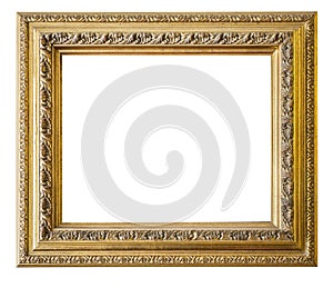 Gold frame.