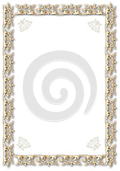 Gold frame