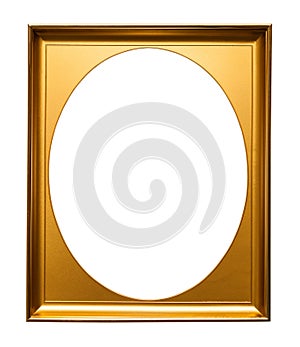 Gold Frame with Oval Cut Out