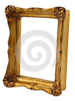 Gold frame from perspective