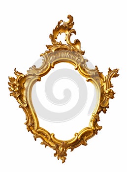 Gold frame unusual shape