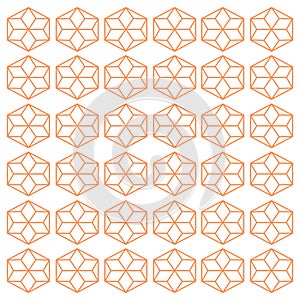 Gold Geometric Blocks Pattern Texture Background