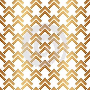 Gold geometric seamless pattern. Golden background. Abstract chevron texture. Repeating gold patern with chivron. Golden shevron f