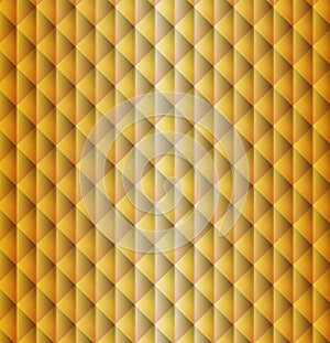 Gold geometric shape pattern rhombus background