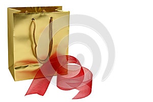 Gold gift bag