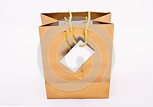 Gold gift bag