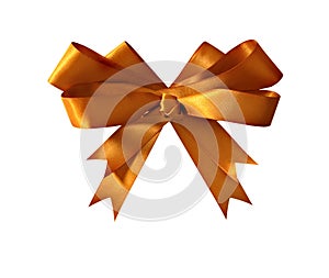 Gold gift bow