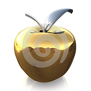Gold glass apple