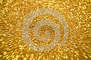 Gold glitter and abstract Christmas bokhe background - Image