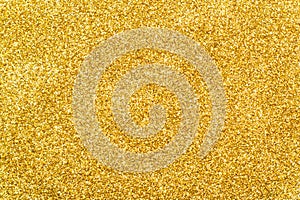 Gold glitter background sparkling sequin.