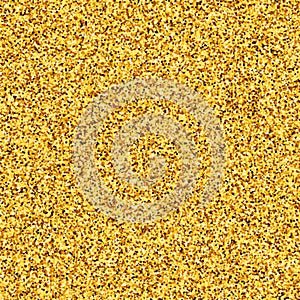 Gold glitter, golden texture. Yellow placer, photo