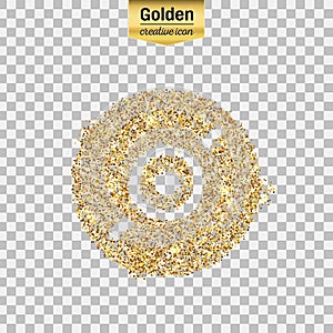 Gold glitter icon