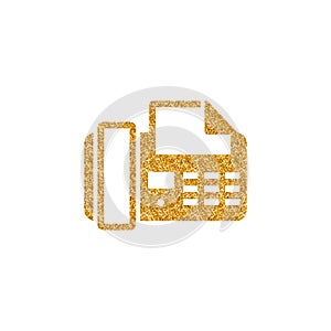 Gold Glitter Icon - Facsimile