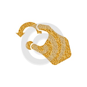 Gold Glitter Icon - Gesture