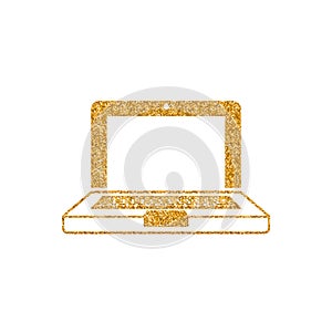 Gold Glitter Icon - Laptops