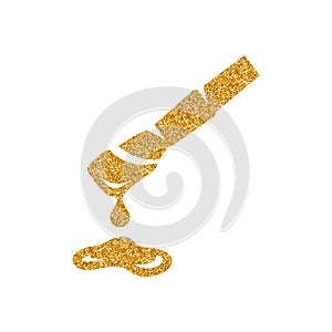 Gold Glitter Icon - Paint brush