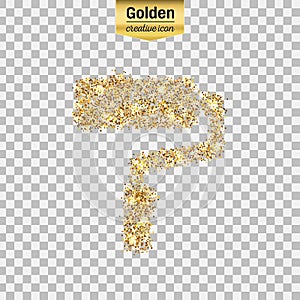 Gold glitter icon