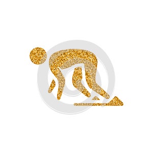 Gold Glitter Icon - Starting runner