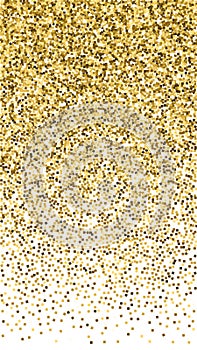 Gold glitter luxury sparkling confetti. Scattered