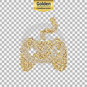 Gold glitter object