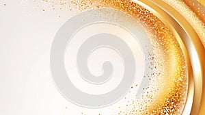 gold glitter particles abstract background generative ai