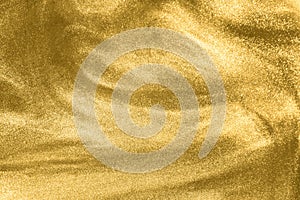 Gold glitter shimmering magic bokeh background