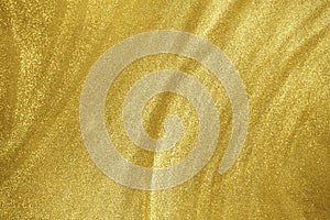 Gold glitter shimmering magic bokeh background