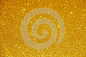 Gold Glitter Sparkle Background - Stock Photo