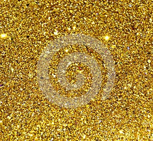 Gold Glitter Stars Background