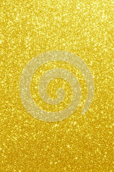 Gold Glitter Stars Background