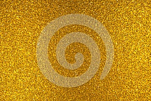 Gold glitter texture and pattern close-up, abstract shiny surface, luxury and glowing background photo