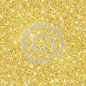 Gold glitter texture with sparkles