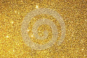 The gold glitter texture surface background