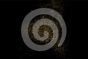 Gold glitter texture vector