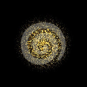 Gold glitter texture. Vector illustration for golden shimmer background. Sparkle sequin tinsel yellow bling. For sale