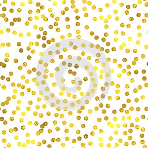 Gold glittering foil seamless pattern