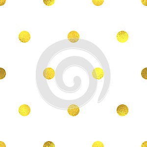 Gold glittering foil seamless pattern