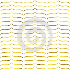 Gold glittering foil seamless pattern