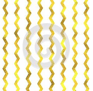 Gold glittering foil seamless pattern