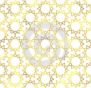 Gold glittering foil seamless pattern