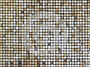 Gold glittering sparkle Abstract background